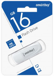 Флэш-напокитель SMARTBUY (SB016GB3SCW) UFD 3.0/3.1 016GB Scout White
