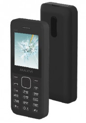 Телефон мобильный MAXVI C20 Black (2 SIM) Без ЗУ