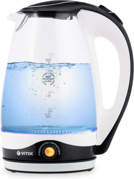 Чайник VITEK VT-7027 (BW) черный/белый