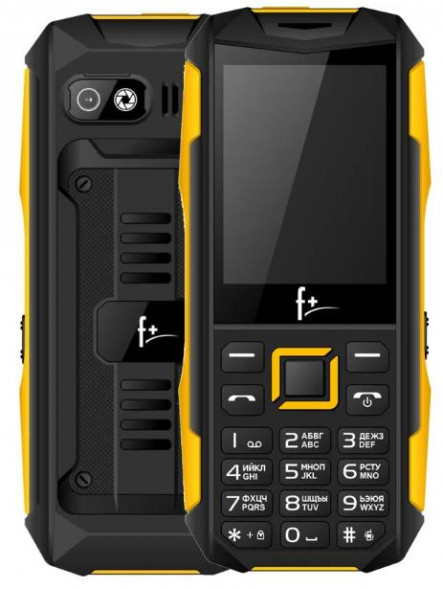 Телефон мобильный F+ PR240 Black/Yellow