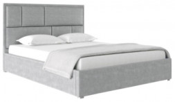 Кровать интерьерная НК-МЕБЕЛЬ MADISON new кровать 1600х2000 Велюр Светло-серый 72307367 (2 кор.)