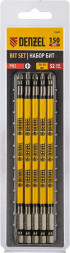 Набор бит DENZEL Набор бит PH2х150, сталь S2, круглый профиль, 5шт. 11647
