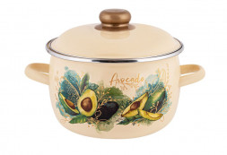 Кастрюля APPETITE 1MC181P Avocado эмал сфер 3,0л