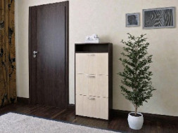 Обувница VENTAL Комфорт К-3 венге/бел.дуб