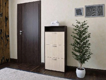 Обувница VENTAL Комфорт К-3 венге/бел.дуб