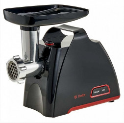 Мясорубка DELTA DL-6104M черный с красным
