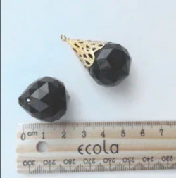 АКСЕССУАРЫ ДЛЯ СВЕТИЛЬНИКОВ ECOLA DK24RVECB Сделай сам Хрустальный светильник Подвеска Шар Черный