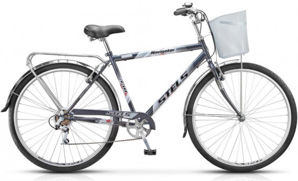 Велосипед STELS Navigator-350 V 28&quot; Z010 LU101711 LU095303 20&quot; Черный 2023 +корзина