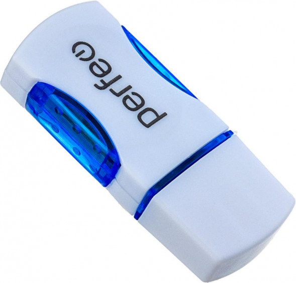 Картридер PERFEO (PF С3796) Micro SD, (PF-VI-R024 Blue) синий
