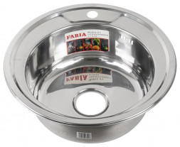 Мойка врезная FABIA 04906 Мойка врезная круглая ЭКОНОМ 49 см