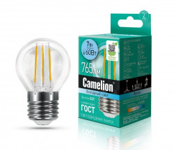 Лампа CAMELION (13459) LED7-G45-FL/845/E27