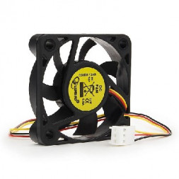 Вентилятор GEMBIRD (00827) D50SM-12AS , 50x50x10, втулка, 3 pin, провод 25 см