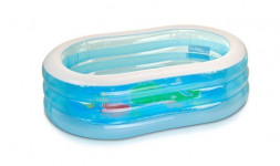 Бассейн надувной INTEX Бассейн надувной 163x107x46 см. Овальные рыбки (в коробке) Арт. 57482NP