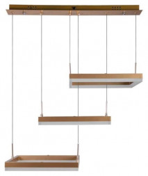 Люстра RITTER 52089 8 RIVO, с ДУ, 3 режима, белый/золотой