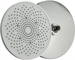 Аксессуар для душа GFMARK 6145 Лейка тропический душ круглая, из высокопрочного АБС пластика, с белой вставкой, D - 230 мм, в блистере, цвет ХРОМ