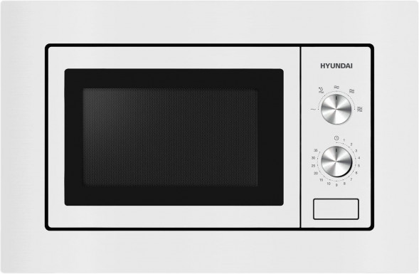 Микроволновая печь встраиваемая HYUNDAI HBW 2030S WG 20л. 800Вт белый (встраиваемая)