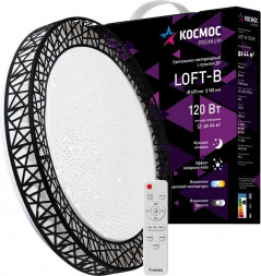 Светодиодный настенно-потолочный светильник КОСМОС KSLofB120W белый
