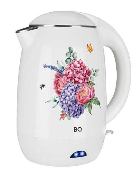 Чайник BQ-KT1702P Белый-Цветы