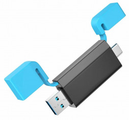 USB-хаб BOROFONE (6941991112393) DH9 USB 3.0 Black&amp;blue