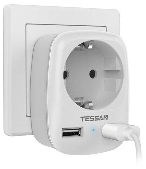 Сетевой фильтр TESSAN TS-611-DE серый