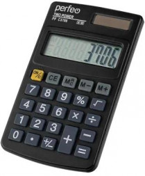 Калькулятор PERFEO (PF_C3706) PF_C3706, 8-разр., черный
