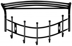 Вешалка настенная NIKA НВН1/В черный