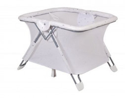 Манеж POLINI Манеж Polini kids Comfort French Teddy, белый-серый (1кор)