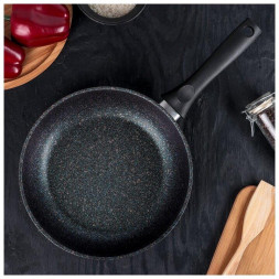 Сковорода KUKMARA сгг240а а/пр литая 24см Granit ultra blue