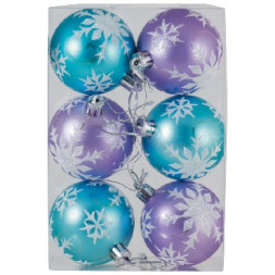 Шары и украшения ВОЛШЕБНАЯ СТРАНА Набор шаров SYCB17-318 6шт. 8см 003329
