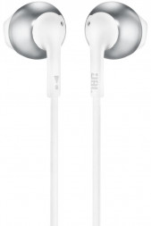 Наушники вкладыши проводные JBL TUNE T205 SILVER [ПИ]