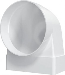 Комплектующие ERA 511СК10ФП Соединитель угловой 90° пластик, плоского воздуховода с фланц. воздухораспред.55х110 (