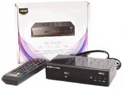 Ресивер цифровой ЭФИР HD-600RU DVB-T2/WI-FI/дисплей, металл