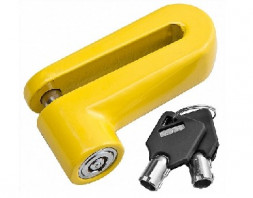 Замок STELS Замок 83211 на дисковый тормоз противоугонный жёлтый 540025 LU049509