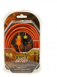 Кабель EDGE EDC-RT202 межблочный медный 2RCA-2RCA - 2.5м