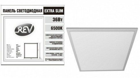 Cветодиодная панель REV 28901 2 LP EXTRA SLIM PREMIUM 36W/6500K