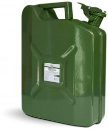 AVS Канистра топливная металлическая вертикальная 10 Л (зелёная) VJM-10