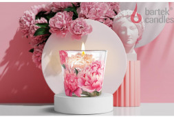 Свеча BARTEK Пионово-розовый закат (Peony Pink Sunset) 115гр в стакане
