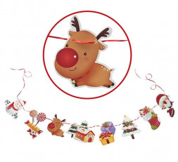 Новогоднее украшение ВОЛШЕБНАЯ СТРАНА Гирлянда бумажная &quot;Новый год&quot; 8067