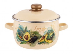Кастрюля APPETITE 1MC201P Avocado эмал сфер 4,0л