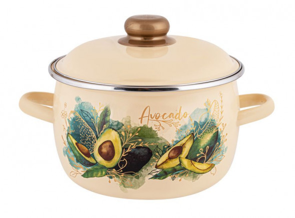 Кастрюля APPETITE 1MC201P Avocado эмал сфер 4,0л