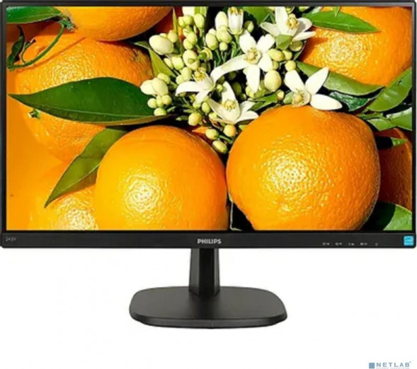 Монитор PHILIPS 23.8&quot; 243V7QDSB (00/01) черный {IPS 1920x1080 5ms 178/178 250cd 10M: 1 D-Sub DVI HDMI}
