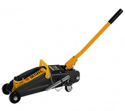 Домкрат DENZEL 51154 Домкрат гидравлический подкатной с фиксатором, 2 т, 130-330 мм, в кейсе