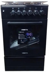 Газоэлектрическая плита VESTA Valencia VGE 50 10-E Черный Ex с VD VESTA Valencia VGE 50 10-E Черный Ex с VD