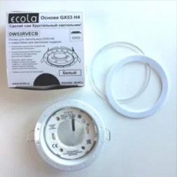 АКСЕССУАРЫ ДЛЯ СВЕТИЛЬНИКОВ ECOLA DW53RVECB Сделай сам Хрустальный светильник GX53 H4 Белый