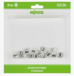 Электроустановочные изделия WAGO (07-5131-06) СЕРИЯ 2273-202 КОМПАКТНАЯ 2-ПРОВОДНАЯ КЛЕММА, 6 ШТУК