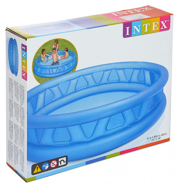 Бассейн надувной INTEX Бассейн надувной 188x46 см. Рельефный конус (в коробке) Арт. 58431NP
