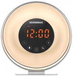 РАДИОЧАСЫБУДИЛЬНИК SOUNDMAX SM-1596 (белый)