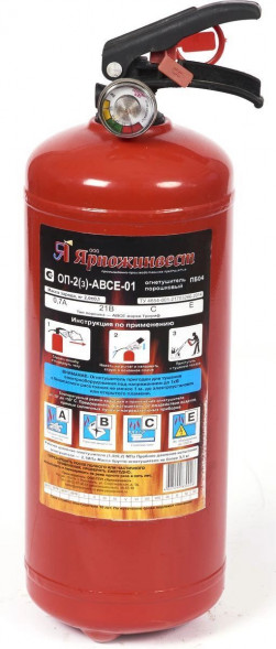 ЯРПОЖИНВЕСТ (ОП-2(з)-ABCE-01) Огнетушитель порошковый закачной