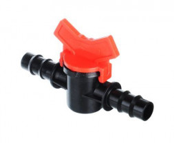 Соединители INBLOOM Кран проходной для шланга, d16x16мм, пластмасса 169-023