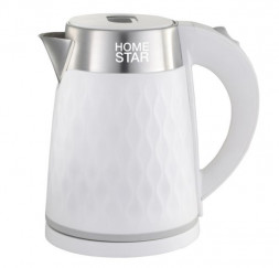 Чайник электрический HOMESTAR HS-1021 (1,7 л) белый, двойной корпус